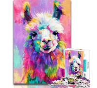 Teenager Puzzles Fantasy Alpaca Jigsaw Puzzles for Adults 1000 Pieces,Birthday Gift Idea for Adults, Family Game And Hobby 50x75cm