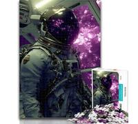 Teenager Puzzles Fantasy Astronaut Jigsaw Puzzles for Adults,Artistic Wall Decor & Birthday Gift Idea for Friends, Home Office 26x38cm