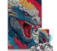 Teenager Puzzles Fantasy Dragon Jigsaw Puzzles 1000 Pieces for Adults Teens,Stress Reliever Difficult Challenge Unique Home Decor And Gifts 50x75cm