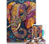 Teenager Puzzles Fantasy Elephant 1000 Piece Jigsaw Puzzle for Adults Teens,Challenging Game And Family Play Secret Santa Gifts (26x38cm)