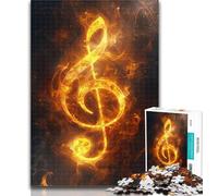 Teenager Puzzles Fantasy Musical Notes Adult Jigsaw Puzzles 1000,Decompressing Intellectual Educational Toy Secret Santa Gifts 26x38cm