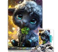 Teenager Puzzles Fantasy Sheep Jigsaw Puzzles for Adults 1000 Pieces,with Matching Poster And Trivia Sheet for Age 14 50x75cm