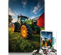 Teenager Puzzles Farm Implement Tractor Jigsaw Puzzles for Teenagers 1000 Pieces,Vibrant And Unique Design Relaxing & Challenging Puzzle Experience 26x38cm