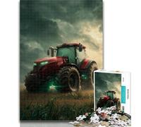 Teenager Puzzles Farm Implement Tractor Puzzles 1000 Pieces for Adults,Brain Teaser Game Wall Decoration Unique Birthday And Xmas Gifts 50x75cm