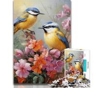 Teenager Puzzles Flower And Bird World 1000 Pieces Jigsaw Puzzle for Adults& Teens,for Educational Game Challenge Toy Unique Home Decor And Gifts 75x50cm