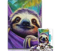 Teenager Puzzles Forest Sloth 1000 Pieces Jigsaw Puzzles For Teens And Adults,Educational Games Home Decoration Deal As Gifts for The Whole Family 50x75cm
