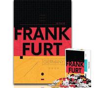 Teenager Puzzles Frankfurt Germany Jigsaw Puzzles for Adults 1000 Pieces,Toys Educational Games Stress Relieving Great Gifts And Toys 75x50cm
