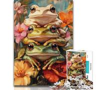 Teenager Puzzles Frog 1000 Pieces Jigsaw Puzzle for Adults& Teens,Train Your Brain And Hands Gifts for Friends And Family 26x38cm