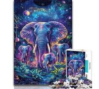 Teenager Puzzles Galaxy Elephant 1000 Pieces Jigsaw Puzzles for Adults And Teens,Educational Game for Birthday, Chrismas for Ages 14+ 50x75cm
