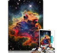 Teenager Puzzles Galaxy Frog Jigsaw Puzzles for Teenagers 1000 Pieces,Train Your Brain And Hands Birthday Present, Gifts 26x38cm