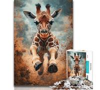 Teenager Puzzles Giraffe Jigsaws Puzzles 1000 Pieces for Adults Gifts,Learning Educational Toy for Is Ideal As A Gift for The Whole Family 50x75cm