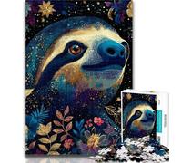 Teenager Puzzles Golden Sloth 1000 Pieces Jigsaw Puzzle for Adults& Teens,Artists Collection, Fine Art for Age 14 Years Up 26x38cm