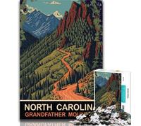 Teenager Puzzles Grandfather Mountain SD 1000 Pieces Jigsaw Puzzle for Adults& Teens,Toys Educational Games Stress Relieving Unique Home Decor And Gifts 26x38cm