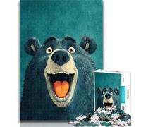 Teenager Puzzles Happy Bear 1000 Pieces Jigsaw Puzzle for Adults& Teens,Train Your Brain And Hands Gifts for Friends And Family 50x75cm