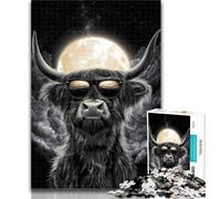 Teenager Puzzles Highland Cow Jigsaw Puzzles for Teenagers 1000,Vibrant And Unique Design Relaxing & Challenging Puzzle Experience 50x75cm