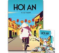 Teenager Puzzles Hoi An Vietnam Poster 1000 Pieces Jigsaw Puzzle for Adults& Teens,Toys Educational Games Stress Relieving Unique Home Decor And Gifts 75x50cm