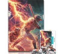 Teenager Puzzles Ice Hockey 1000 Piece Jigsaw Puzzle for Adults Teens,Challenging Game And Family Play Secret Santa Gifts 50x75cm