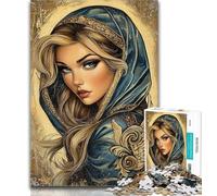 Teenager Puzzles Indian Princess Jigsaw Puzzles for Teenagers 1000 Pieces,with Matching Poster And Trivia Sheet for Age 14 Years Up 26x38cm