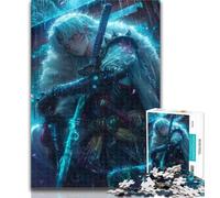 Teenager Puzzles Japanese Anime Boy Jigsaw Puzzles for Adults,Artistic Wall Decor & Birthday Gift Idea for Friends, Home Office 26x38cm