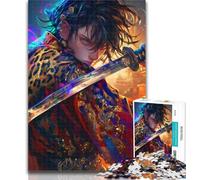 Teenager Puzzles Japanese Female Ninja Warrior Jigsaw Puzzles for Teenagers 1000 Pieces,Train Your Brain And Hands Birthday Present, Gifts 50x75cm
