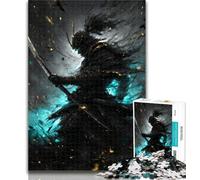 Teenager Puzzles Japanese Neon Ninja Adult Puzzles 1000 Pieces,Toys Educational Games Stress Relieving Parent-child Interaction 75x50cm