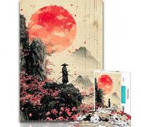 Teenager Puzzles Japanese Style Ninja Puzzles 1000 Pieces for Teenagers,is Ideal As Gifts for The Whole Family for And Age 14 50x75cm