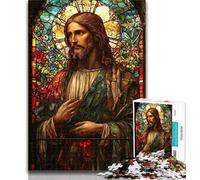 Teenager Puzzles Jesus 1000 Piece Jigsaw Puzzles for Teenagers,Toys Educational Games Stress Relieving Wall Decoration 50x75cm