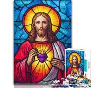 Teenager Puzzles Jesus Art 1000 Pieces Jigsaw Puzzles for Adults And Teens,Educational Game for Birthday, Chrismas for Ages 14+ 26x38cm