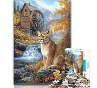 Teenager Puzzles Jungle Lion Puzzles for Adults Teens 1000 Pieces,Learning Educational Toys Family Games Enhance Love between Couples 50x75cm