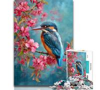 Teenager Puzzles Kingfisher Bird Puzzles for Adults And Teenagers,Toys Educational Games Stress Relieving Unique Home Decor And Gifts 26x38cm