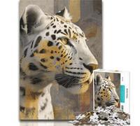 Teenager Puzzles Leopard Art Puzzles 1000 Pieces for Teenagers,is Ideal As Gifts for The Whole Family for And Age 14 50x75cm