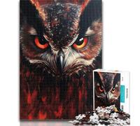 Teenager Puzzles Magical Owl 1000 Pieces Jigsaw Puzzle For Adults Teens,for Age 14+ Impossible Game Best Gift for Adults And Teenagers 50x75cm