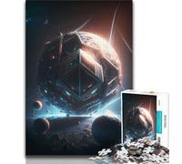 Teenager Puzzles Mechanic Alien Planet 1000 Piece Jigsaw Puzzle for Adults Teens,Toys Educational Games Stress Relieving Wishlist with Santa Claus (38x26cm)