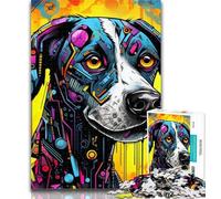 Teenager Puzzles Mechanical Dog Adult Puzzles 1000 Pieces,Learning Educational Toys Family Games Enhance Love between Couples 50x75cm