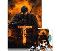 Teenager Puzzles Medieval Knights 1000 Piece Jigsaw Puzzles for Teenagers,Educational Game for Birthday, Chrismas for And 14 Years Old 26x38cm