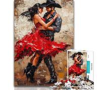 Teenager Puzzles Mexican Man And Woman 1000 Piece Jigsaw Puzzle for Adults And Teenagers,Train Your Brain And Hands Birthday Present, Gifts 50x75cm