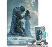 Teenager Puzzles Mighty Medieval Knight 1000 Pieces Jigsaw Puzzle for Adults& Teens,Artists Collection, Fine Art for Age 14 Years Up (26x38cm)