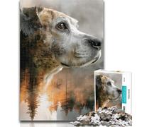 Teenager Puzzles Mountain Dog Puzzles 1000 Pieces for Teenagers,is Ideal As Gifts for The Whole Family for And Age 14 50x75cm