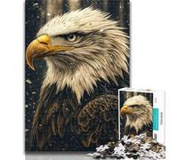 Teenager Puzzles Mysterious Eagle Adult Jigsaw Puzzles 1000,Decompressing Intellectual Educational Toy Secret Santa Gifts 50x75cm