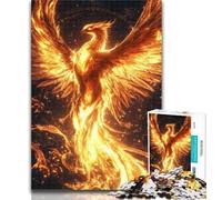 Teenager Puzzles Mysterious Phoenix 1000 Pieces Jigsaw Puzzles For Teens And Adults,Educational Games Home Decoration Deal As Gifts for The Whole Family 26x38cm