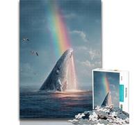Teenager Puzzles Mysterious Whale 1000 Piece Jigsaw Puzzles for Teenagers Gifts,Diy Modern Wall Art Unique Gift Home Decor 75x50cm