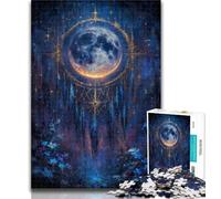 Teenager Puzzles Mystical Dream Catcher Jigsaws Puzzles 1000 Pieces for Adults Gifts,Learning Educational Toy for Is Ideal As A Gift for The Whole Family 26x38cm