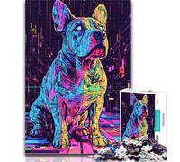 Teenager Puzzles Neon Dog Adult Jigsaw Puzzles 1000,Decompressing Intellectual Educational Toy Secret Santa Gifts 50x75cm