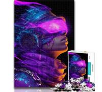 Teenager Puzzles Neon Warriors Jigsaw Puzzles for Adults 1000 Pieces,Birthday Gift Idea for Adults, Family Game And Hobby 50x75cm