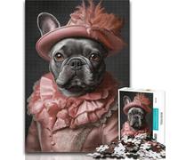 Teenager Puzzles Noble Pug 1000 Pieces Jigsaw Puzzles For Teens And Adults,Educational Games Home Decoration Deal As Gifts for The Whole Family 50x75cm