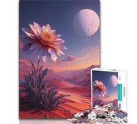 Teenager Puzzles Outer Space Flowers 1000 Pieces Jigsaw Puzzle for Adults& Teens,Toys Educational Games Stress Relieving Unique Home Decor And Gifts (50x75cm)
