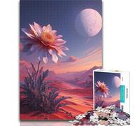 Teenager Puzzles Outer Space Flowers Jigsaw Puzzles for Adults 1000,Vibrant And Unique Design Relaxing & Challenging Puzzle Experience 26x38cm