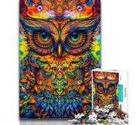 Teenager Puzzles Owl Spirit 1000 Pieces Jigsaw Puzzles For Teens And Adults,Educational Games Home Decoration Deal As Gifts for The Whole Family 50x75cm
