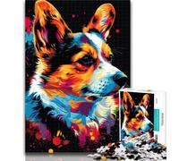 Teenager Puzzles Pembroke Welsh Corgi 1000 Piece Jigsaw Puzzles for Teenagers Gifts,Diy Modern Wall Art Unique Gift Home Decor 75x50cm
