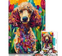Teenager Puzzles Poodle Jigsaws Puzzles 1000 Pieces for Adults Gifts,Learning Educational Toy for Is Ideal As A Gift for The Whole Family 50x75cm